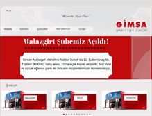 Tablet Screenshot of gimsa.com.tr